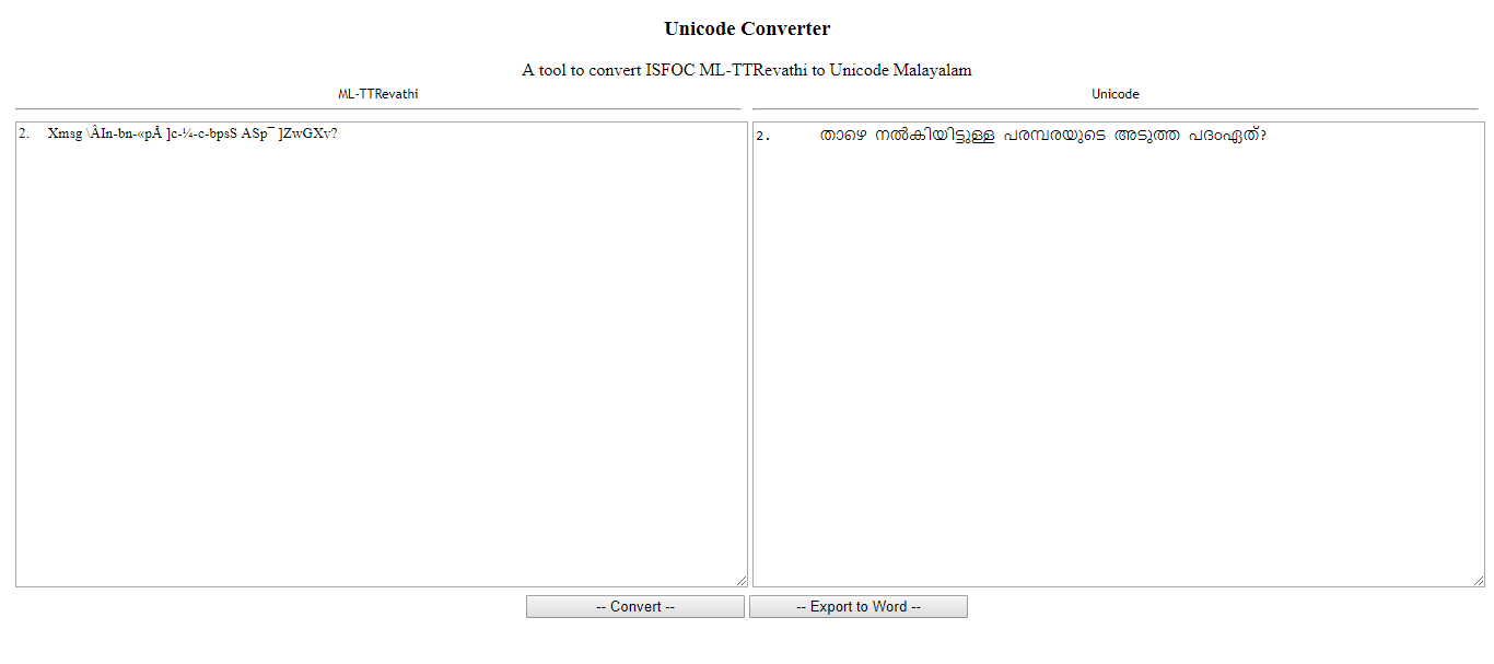 Download Best Unicode Converter Tool Convert Malayalam Isfoc To Unicode Font